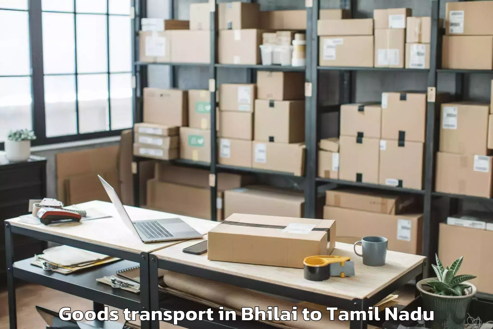 Efficient Bhilai to Nandambakkam Goods Transport